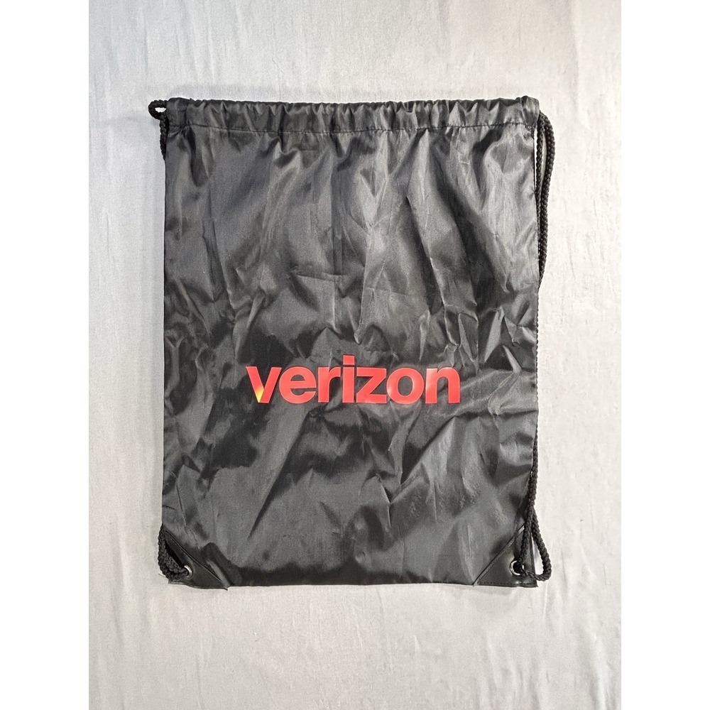 Verizon Black Drawstring Bag Backpack‎